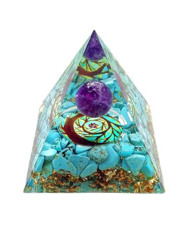 ycyingcheng Moonstone Crystal Orgone Pyramid Ogan Crystal Energy Tower Nature Reiki Chakra Crushed Stone Jewelry Flower of Life Pyramid Ogan Crystal Energy Tower Nature Reiki Chakra Crushed Stone Z - Buy Online on GoSupps.com