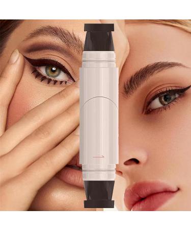 Eyeliner Stamp Eye Makeup Stencil Smudge Resistant Pen Long Lasting Applicator for Easy Eyebrow Shaping Winged Liner Brown - Buy Online on GoSupps.com