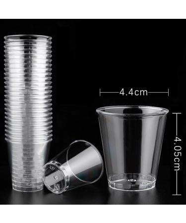 200 Crystal Clear Plastic Shot Glasses 1oz Mini Shot Glasses Plastic Shot Cups Clear Disposable Cups Wine Tasting Cups for Condiments Party Shot Glasses - Buy Online on GoSupps.com