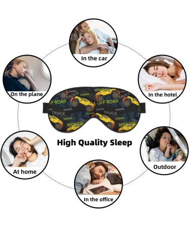 Monster Truck Sleep Eye Mask - Soft Blindfold with Elastic Strap for Travel & Night Sleep - Buy Online on GoSupps.com