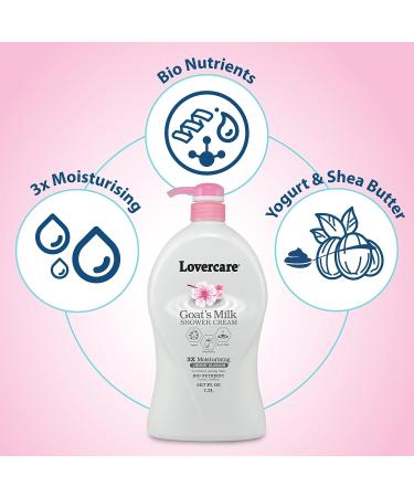 Lover's Care Goat's Milk Moisturizing Body Wash Royal Cherry Blossom 40.7 Fl.Oz - Single Pack - Buy Online on GoSupps.com