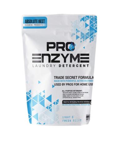 Pro-Enzyme Laundry Detergent Powder - Proprietary Active Enzymes for Home Washing Used by Professionals - Body Odor Sweat Stain Destroyer on Activewear Clothing Bedding Non-irritating 90 Loads 3 Pound (Pack of 1)