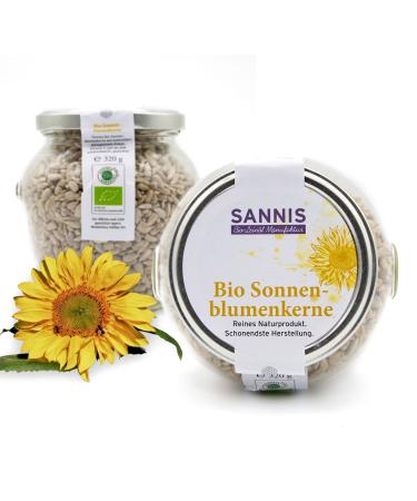 Sannis organic sunflower seeds 320g i sunflower seeds from controlled organic cultivation i sunflower seeds peeled & unsalted i rich in vitamin e i ideal as a topping & for baking i gluten-free