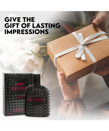 Very Excited Sensual Woody Fragrance for Men | Long Lasting Cologne Aromatic Scent Eau de Parfum Natural Spray - Great Holiday Gift 3.4 Fl Oz/100 Ml - Buy Online on GoSupps.com