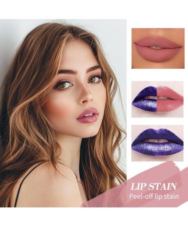 08 Peel Off Lip Stain Lip Gloss Long Lasting Peel Off Lipstick Lip Gloss Water Resistant Long Lasting Waterproof - Buy Online on GoSupps.com