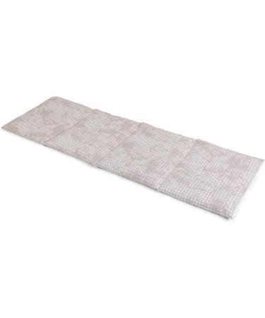 Rapeseed Pillow 4-Chamber 20x60cm - 2-in-1 Heat & Cold Pad | Shabby-Chic Grey-Beige Grain Pillow for Ultimate Comfort - Buy Online on GoSupps.com
