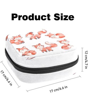 Shop Cute Foxes Women's Binding-Up Bag | Large Menstrual Cup Pocket & Multi-Colored Inserts - Perfect for Tampons & Panty Lores - 4.7x6.6x6.6 - Buy Online on GoSupps.com