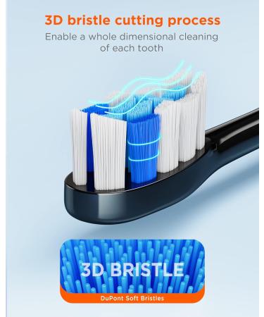 Bitvae Smart S2 Black Toothbrush Replacement Heads - 4 Pack - Buy Online on GoSupps.com
