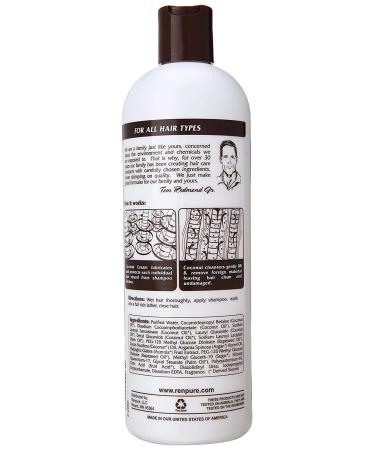 Renpure Originals Coconut Cream Hair Nourishing Shampoo - 16 Oz | Hydrating & Sulfate-Free Formula for All Hair Types | Shop Internationally - Buy Online on GoSupps.com