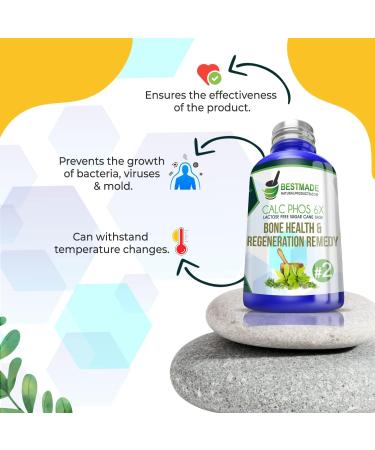 Calc Phos 6X - Lactose-Free Cell Salt for Bone Health & Regeneration | Aids Growth Heals Broken Bones and Supports Calcium Deficiency Recovery - Buy Online on GoSupps.com