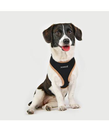 Puppia Soft Harness II - Comfortable Adjustable Dog Harness for Small & Medium Dogs - 150 ml (1 Pack) - Black - Buy Online on GoSupps.com