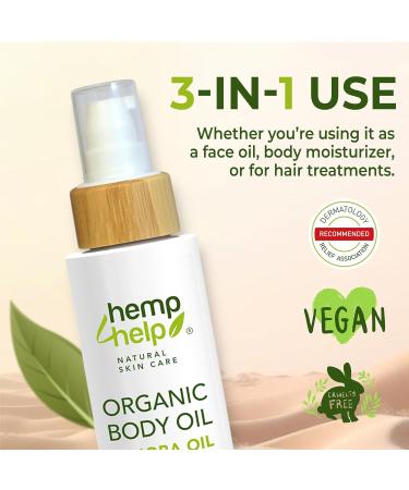 Ancient Egyptian Organic Skin Oil Jojoba Almond & Olive Oil Blend | 100ml | Cleopatra-Inspired Recipe for Body Face & Hair Care for Glowing Healthy Skin - Cold-Pressed Vegan & Cruelty-Free - Buy Online on GoSupps.com