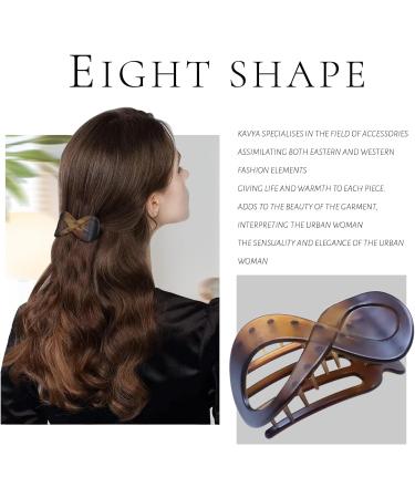 Kavya 3 Pcs Hair Claw Clips Set for Thick Hair - Non-Slip Large Black Hair Accessories for Women & Girls - Buy Online on GoSupps.com