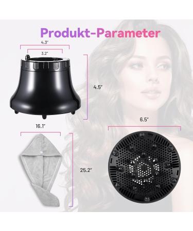 Universal Hair Diffuser Attachment for Blow Dryer - Perfect for Curly & Wavy Hair Styling | Adjustable 1.65-3.14 Inches - Buy Online on GoSupps.com