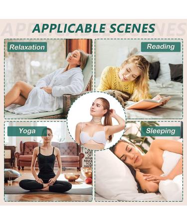 Hshduti Organic Castor Oil Pack - Adjustable Reusable Cotton Flannel Neck Compress in Khaki | Comfortable & Soft for Restful Sleep - Buy Online on GoSupps.com