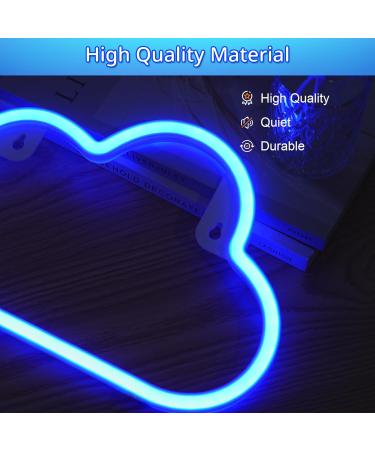 Xiyunte LED Neon Cloud Sign | Battery/USB Operated Wall Decoration | Blue Neon Light for Home & Office - Buy Online on GoSupps.com