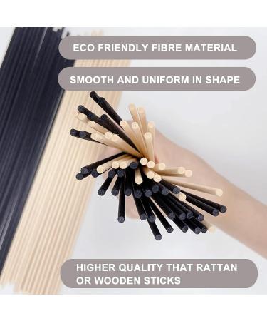 Hossian 100PC Reed Diffuser Sticks - 20cm Black Fiber Reeds for Essential Oils | Perfect for Aromatherapy & Home Fragrance - Buy Online on GoSupps.com