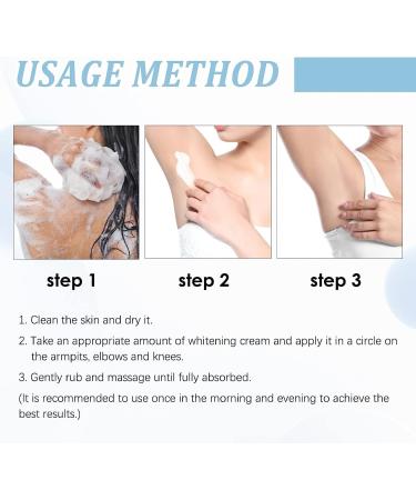 EXQST 10 Seconds Instant Whitening Cream Brightening and Moisturizing Body Care Underarm Whitening Cream Underarm Whitening Cream for Body - Buy Online on GoSupps.com
