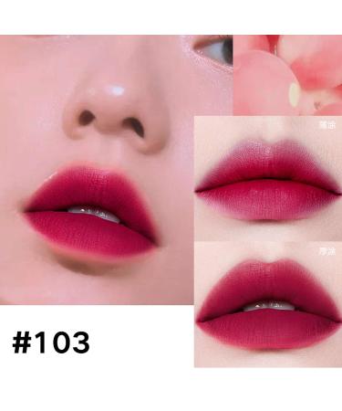 Hhseyewell Flower Qincai Lip Gloss - Shiny Non-Stick Liquid Lipstick 5.5ml - Buy Online on GoSupps.com