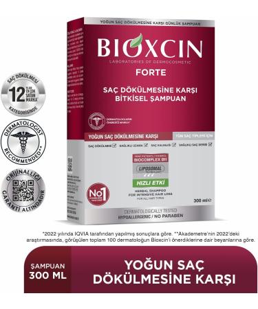 BIOXCIN FORTE Shampoo contre la chute intense des cheveux Efficace & Rapide Avec Bio Complex B11 Test cliniquement Croissance de cheveux plus forte et plus pais - Buy Online on GoSupps.com