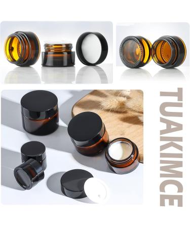 Tuakimce 10 Pack 30ml Refillable Cosmetic Glass Cream Containers with Lid - Ideal for Creams Lotions & Essential Oils - Buy Online on GoSupps.com