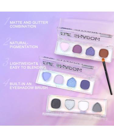 Boobeen Smoky Eyeshadow Palette - 4 Highly Pigmented Matte & Shimmer Shades | Bold Neutral Makeup for Halloween | International Shipping Available - Buy Online on GoSupps.com