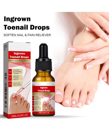 Nail and Toenail Strengthening Liquid - 10ml Ingrown Toenail Corrector Drops - Beauty Care for Hands and Feet - Night Travel Treatment for Dry Damaged Cracked Curved Fragile and Chipped Nails - Buy Online on GoSupps.com