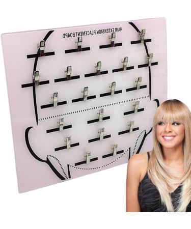 Hair Extension Holder Hair Extension Board With Clip For Hairpieces Hair Separator Extension Board Wig Sectioning Display Grafting Plate Hair Hanger For Hairpieces Home And Salons Shop light pink - Buy Online on GoSupps.com