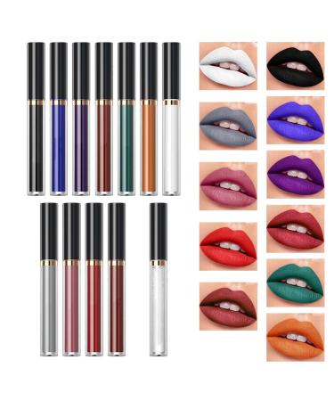Liquid lipstick matt long -lasting lipstick for lip gloss - set with long -lasting lip gloss moisturizing lip gloss as a gift
