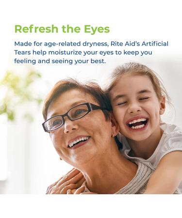 Rite Aid Polyethylene Glycol Lubricant Eye Drops - 1 oz | Dry Eye Formula for Age-Related Dry Eyes - Buy Online on GoSupps.com