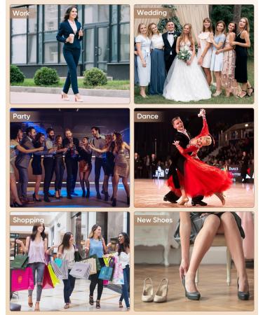 ONUEMP 6 Pairs Heel Grip Inserts & Metatarsal Pads - Silicone Foot Pads for Women & Men Blister Prevention & High Heel Comfort - Buy Online on GoSupps.com