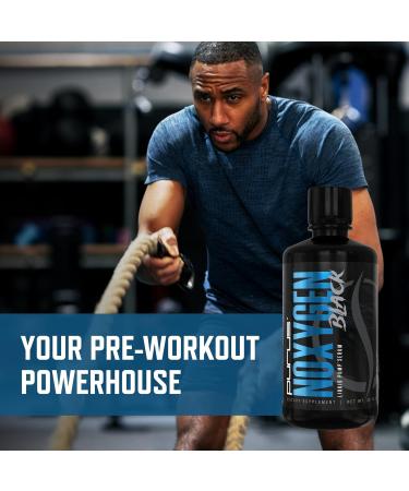 Purus Labs NOXygen Black Liquid Pump Serum Fast-Absorbing Nitric Oxide Booster for Extreme Muscle Pumps Blood Flow & Vascularity Stim-Free Liquid Pre Workout 32 Servings (Blue Raspberry) - Buy Online on GoSupps.com