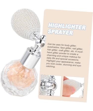 Balacoo 1pc Body Air Bag Powder Glass Spray Bottles Makeup Powder Spray Loose Powder Sprayer Duster Sequins Golden 7x5.5cm - Buy Online on GoSupps.com
