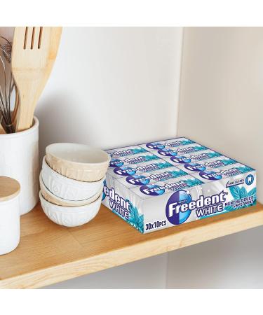 FREEDENT WHITE - Chewing Gum Sans Sucre - Go t Menthe Douce - 30 Paquets de 10 Drag es - Grand Format 300 Drag es - 420g White Menthe Douce - Buy Online on GoSupps.com