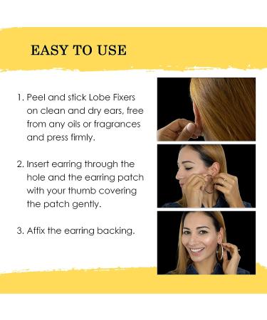 Ear Lobe Support Patches & Stabilizers (240 Invisible Patches) by Gaudy Guru - Prevent Tears & Reduce Strain - Buy Online on GoSupps.com