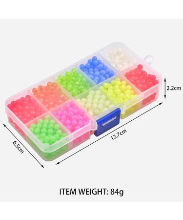 OROOTL Fishing Beads Assorted Kit - 1000pcs 5mm Round Luminous Glow Fishing Beads for Saltwater and Freshwater Fishing - Hard Plastic Rig Beads Tackle - Buy Online on GoSupps.com