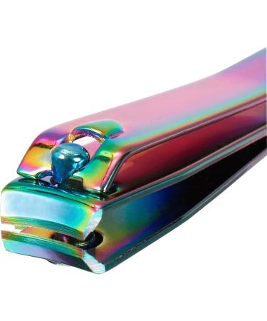 SVAASA Nail Clippers Stainless Steel Rainbow Colorful Nail Clippers Dead Skin Finger Nails Anti-Splash Trimmers Nail Cutter DIY Manicure Tool - Buy Online on GoSupps.com