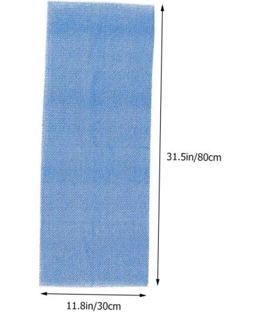 Hemoton 8 Pcs Bath Towel Set - African Shower Net, Body Brush, Washcloth, Scrubber - Exfoliating Body Sponge - Blue - 80X30CM - Women's Hair Towel - Men's Bath Scrubs - Buy Online on GoSupps.com