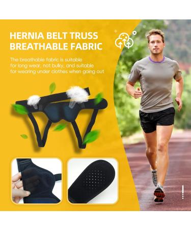 Hernia Belt Truss for Men & Women | Adjustable Groin Support for Inguinal & Sports Hernia | Pain Relief & Recovery - Medium Size - Buy Online on GoSupps.com