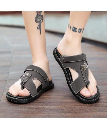 Men's Summer Orthopedic Slippers - Comfy Lightweight Foot Correction Sandals in Grey - Buy Online on GoSupps.com