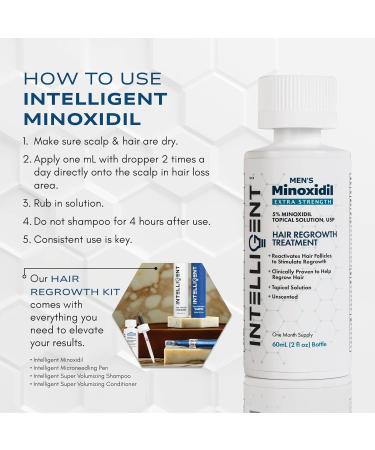 Buy Intelligent Minoxidil 5% | Fast-Drying No-Grease Hair Regrowth Treatment for Men | 2 fl oz - International Shipping Available - Buy Online on GoSupps.com