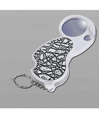 Magnifying Glass 8 Times with Folding Magnifying Glass Silver Dollar Sealing Tool with Keychain for Reading Crafts Repair Magnifier Lofty Ambition - Buy Online on GoSupps.com