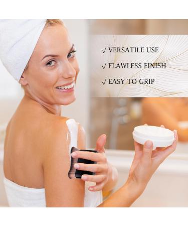 Amabro Makeup Brush 2 PCS 12'' Foundation Brush Flat Blush Brush Portable Facial Body Sunscreen Brush Kabuki Brush for Blending Liquid Cream Powder Cosmetics Bronzer Buffing Highlight Contour - Buy Online on GoSupps.com