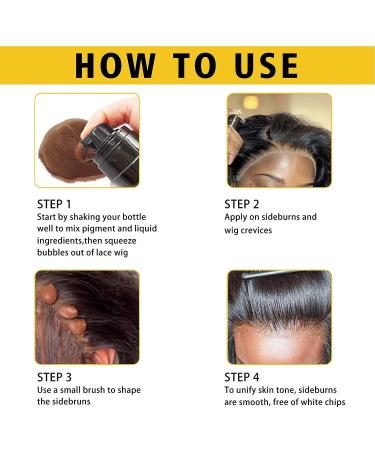 Lace Tint Melting Hair Mousse 6.8 fl oz - Natural Dark Brown Lace Color for Women's Wigs, Toupees & Hairpieces - Buy Online on GoSupps.com