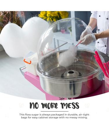 Baking Beauty and Beyond Premium Floss Sugar for Cotton Candy - 400g Plain White Floss Sugar with Natural Ingredients for All Occasions - Buy Online on GoSupps.com