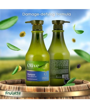 Olive Shampoo with Organic Olive Oil | Hydrating & Paraben-Free Shampoo for Dry Damaged Hair | Rich in Vitamins A D & E | 27 fl oz - Buy Online on GoSupps.com