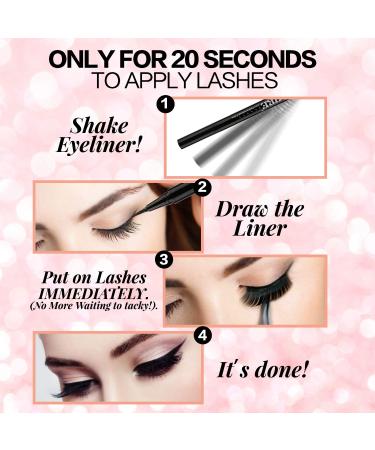 JIMIRE 2-in-1 Magic Eyeliner | Extra Strong Hold for False Eyelashes | No Glue Needed | Easy 20s Application - Buy Online on GoSupps.com