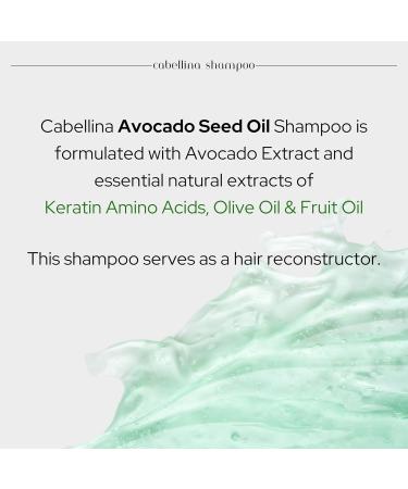 Cabellina Aguacate Shampoo - Avocado Seed Oil Hair Reconstructor with Brush | 32oz | International Shipping - Buy Online on GoSupps.com