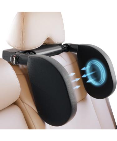Oasser headrest car children Removable neck support auto car seat side neck pillow for children adults made of leather 180 adjustable black - Buy Online on GoSupps.com