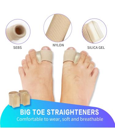 Bunion Corrector Toe Straightener 2 x Bunion Splint + 2 x Big Toe Straighteners Day & Night Kit Bunion Pain Relief Toe Separators Kit to Relax Spread and Pain Relief for Women Men Adjustable Size - Buy Online on GoSupps.com